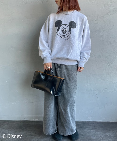 GOOD ROCK SPEED（グッドロックスピード）の「[GOOD ROCK SPEED/グッドロックスピード] 別注 MICKEY MOUSE / プリントスウェット / ディズニー（スウェット・レディース・アッシュグレー・XL/L/M）」の12枚目の写真