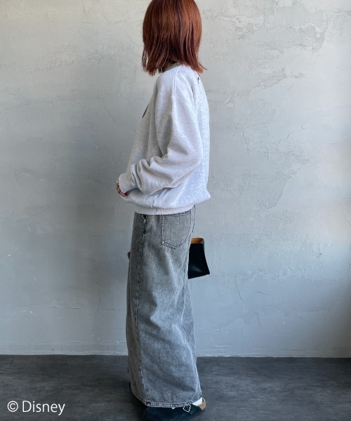 GOOD ROCK SPEED（グッドロックスピード）の「[GOOD ROCK SPEED/グッドロックスピード] 別注 MICKEY MOUSE / プリントスウェット / ディズニー（スウェット・レディース・アッシュグレー・XL/L/M）」の13枚目の写真