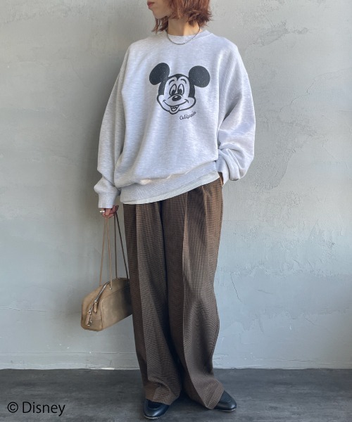 GOOD ROCK SPEED（グッドロックスピード）の「[GOOD ROCK SPEED/グッドロックスピード] 別注 MICKEY MOUSE / プリントスウェット / ディズニー（スウェット・レディース・アッシュグレー・XL/L/M）」の21枚目の写真