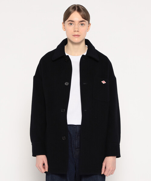 DANTON(ダントン)の「WOMEN'S WOOL MELTON SHIRT BLOUSON(その他アウター・レディース・オレンジ/ダークネイビー/グレー/ベージュ・36/34/38)」の9枚目の写真