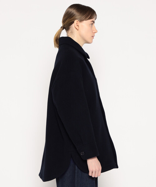 DANTON(ダントン)の「WOMEN'S WOOL MELTON SHIRT BLOUSON(その他アウター・レディース・オレンジ/ダークネイビー/グレー/ベージュ・36/34/38)」の12枚目の写真