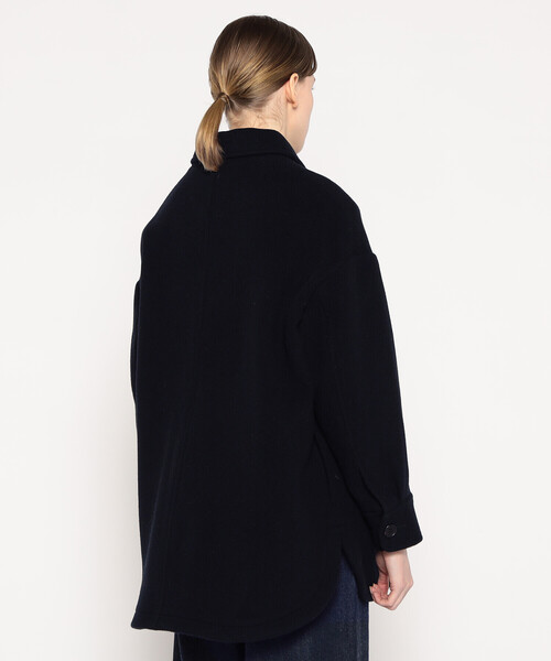 DANTON(ダントン)の「WOMEN'S WOOL MELTON SHIRT BLOUSON(その他アウター・レディース・オレンジ/ダークネイビー/グレー/ベージュ・36/34/38)」の13枚目の写真