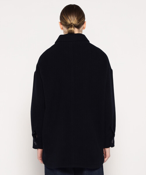 DANTON(ダントン)の「WOMEN'S WOOL MELTON SHIRT BLOUSON(その他アウター・レディース・オレンジ/ダークネイビー/グレー/ベージュ・36/34/38)」の14枚目の写真