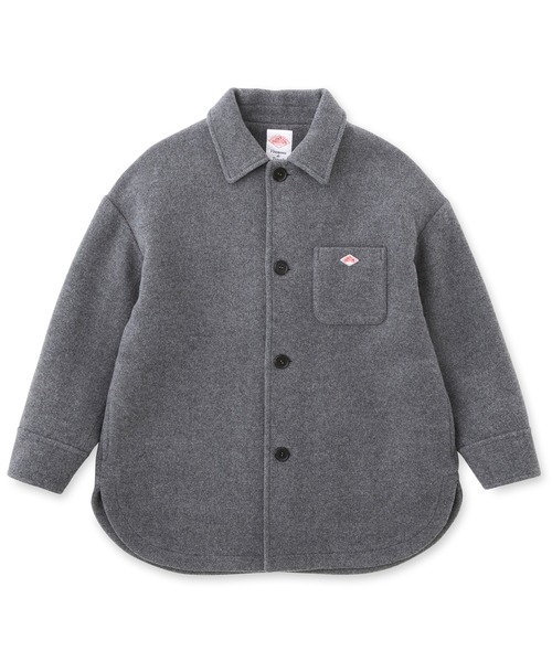 DANTON(ダントン)の「WOMEN'S WOOL MELTON SHIRT BLOUSON(その他アウター・レディース・オレンジ/ダークネイビー/グレー/ベージュ・36/34/38)」の5枚目の写真