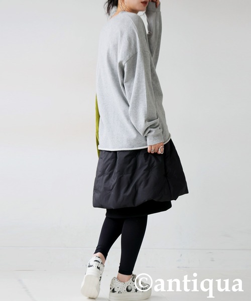 antiqua(アンティカ)の「中綿入り バルーンスカート(スカート・レディース・ブラック・ONESIZE)」の12枚目の写真