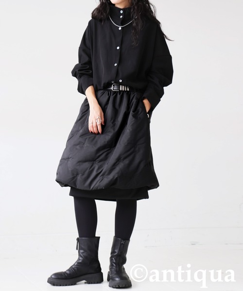 antiqua(アンティカ)の「中綿入り バルーンスカート(スカート・レディース・ブラック・ONESIZE)」の13枚目の写真