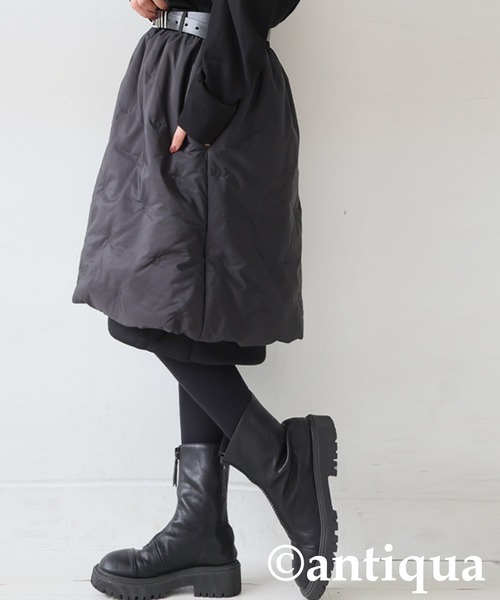 antiqua(アンティカ)の「中綿入り バルーンスカート(スカート・レディース・ブラック・ONESIZE)」の15枚目の写真