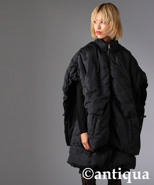 antiqua(アンティカ)の「中綿入り バルーンスカート(スカート・レディース・ブラック・ONESIZE)」の2枚目の写真