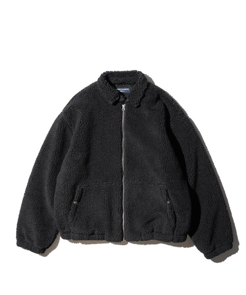 SUNNY  SPORTS（サニースポーツ）の「SUNNY SPORTS GOLF / サニースポーツゴルフ BOA FLEECE SWING TOP ボアフリース スイングトップ（ブルゾン・メンズ・ブラウン/ブラック・X-SMALL/MEDIUM/LARGE）」の9枚目の写真