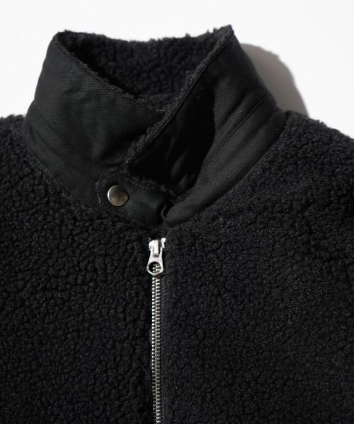 SUNNY  SPORTS（サニースポーツ）の「SUNNY SPORTS GOLF / サニースポーツゴルフ BOA FLEECE SWING TOP ボアフリース スイングトップ（ブルゾン・メンズ・ブラウン/ブラック・X-SMALL/MEDIUM/LARGE）」の12枚目の写真