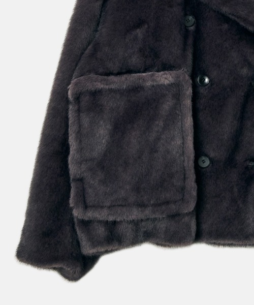 セール】フェイクミンクピーコート / Faux Mink Peacoat（その他