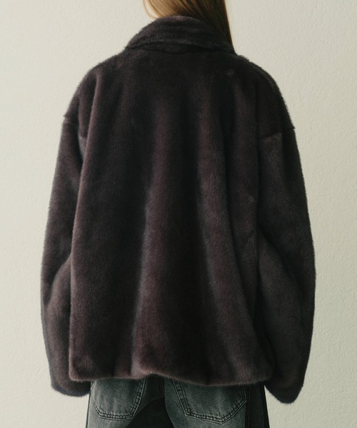 セール】フェイクミンクピーコート / Faux Mink Peacoat（その他