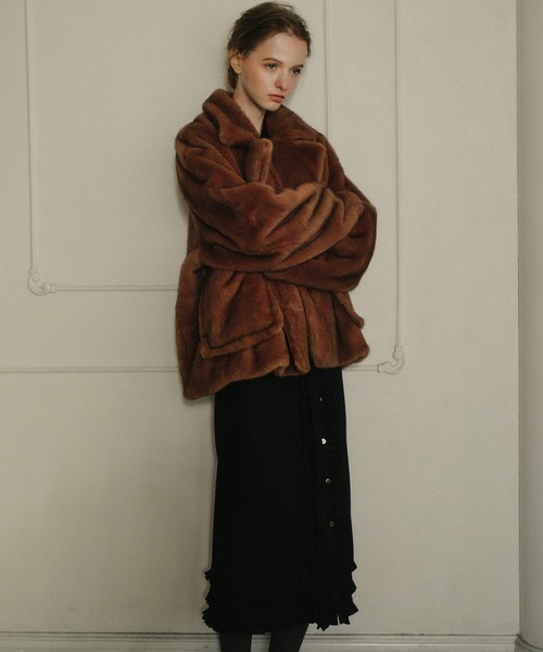 セール】フェイクミンクピーコート / Faux Mink Peacoat（その他