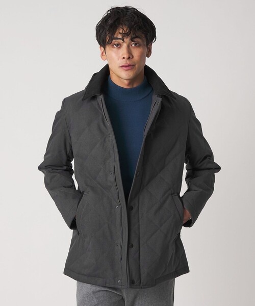 セール】ウールライク キルト フードブルゾン-防風・撥水-＜A DAY IN