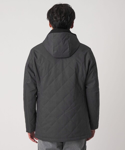 A DAY IN THE LIFE UNITED ARROWS(アデイインザライフユナイテッドアローズ)の「ウールライク キルト フードブルゾン-防風・撥水-<A DAY IN THE LIFE>(ブルゾン・メンズ・ネイビー/ダークグレー・L/M)」の13枚目の写真