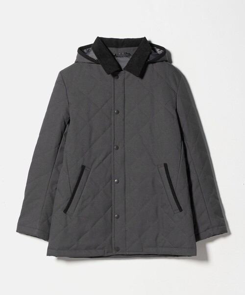 A DAY IN THE LIFE UNITED ARROWS(アデイインザライフユナイテッドアローズ)の「ウールライク キルト フードブルゾン-防風・撥水-<A DAY IN THE LIFE>(ブルゾン・メンズ・ネイビー/ダークグレー・L/M)」の14枚目の写真
