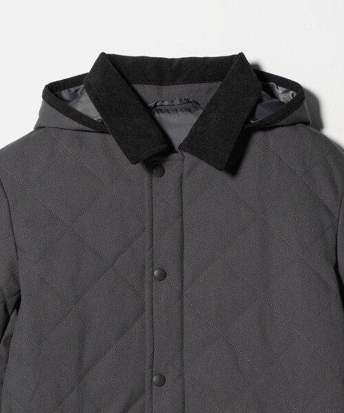 A DAY IN THE LIFE UNITED ARROWS(アデイインザライフユナイテッドアローズ)の「ウールライク キルト フードブルゾン-防風・撥水-<A DAY IN THE LIFE>(ブルゾン・メンズ・ネイビー/ダークグレー・L/M)」の16枚目の写真