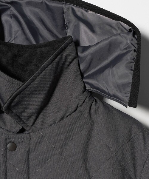 セール】ウールライク キルト フードブルゾン-防風・撥水-＜A DAY IN