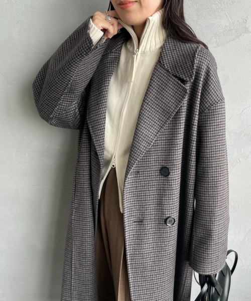 LE GLAZIK/ル グラジック] ラムウールWフェイス ビッグカラーリバー