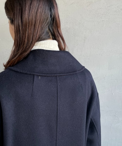 セール】[LE GLAZIK/ル グラジック] ラムウールWフェイス ビッグカラー