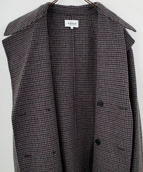 セール】[LE GLAZIK/ル グラジック] ラムウールWフェイス ビッグカラー