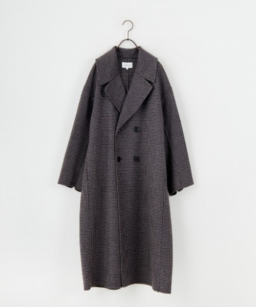 セール】[LE GLAZIK/ル グラジック] ラムウールWフェイス ビッグカラー