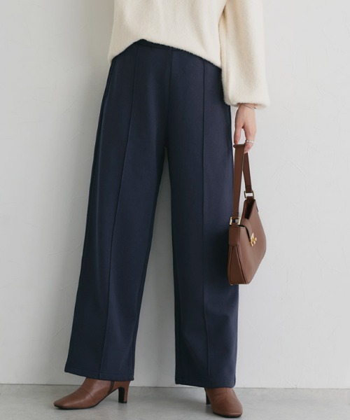 Pierrot(ピエロ)の「裏起毛ポンチパンツ(その他パンツ・レディース・ブラック/ネイビー/チャコール・PM/PL/M/L/TM/TL)」の4枚目の写真