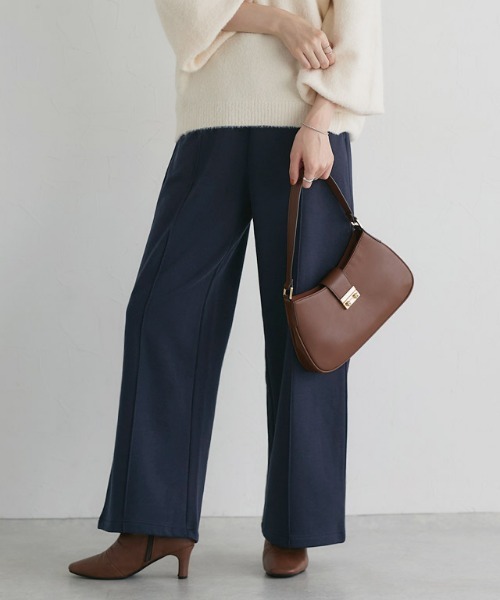 Pierrot(ピエロ)の「裏起毛ポンチパンツ(その他パンツ・レディース・ブラック/ネイビー/チャコール・PM/PL/M/L/TM/TL)」の6枚目の写真