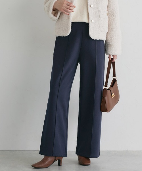 Pierrot(ピエロ)の「裏起毛ポンチパンツ(その他パンツ・レディース・ブラック/ネイビー/チャコール・PM/PL/M/L/TM/TL)」の7枚目の写真