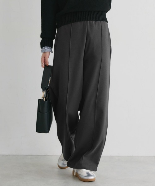 Pierrot(ピエロ)の「裏起毛ポンチパンツ(その他パンツ・レディース・ブラック/ネイビー/チャコール・PM/PL/M/L/TM/TL)」の13枚目の写真