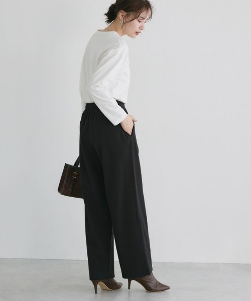 Pierrot(ピエロ)の「裏起毛ポンチパンツ(その他パンツ・レディース・ブラック/ネイビー/チャコール・PM/PL/M/L/TM/TL)」の19枚目の写真