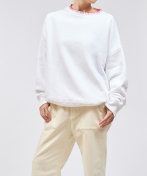 yuumiARIA（ユウミアリア）の「STITCH SEWAT ブランケットエンブロイダリースウェット（スウェット）」