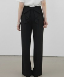 Lateru（ラテル）の「バックリボンストレートパンツ  スラックス ワイドシルエット（スラックス）」