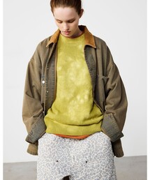 BEAMS | フェード デニム ルーズ カバーオールジャケット(ブルゾン)