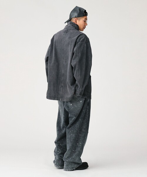 BEAMS（ビームス）の「フェード デニム ルーズ カバーオールジャケット（ブルゾン・メンズ・ブラック/ベージュ・S/XL/L/M）」の11枚目の写真