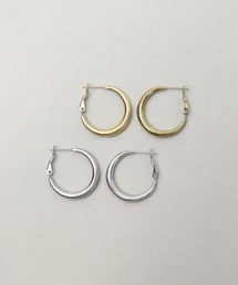 金属アレルギー対応「ieLS」ステンレス マットフープピアス