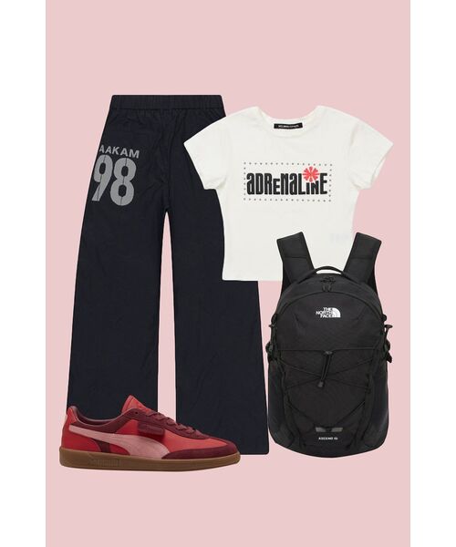 AAKAM（アーカム）の「98 Printed Knee Pin-tuck Nylon Pants (Black)（その他パンツ・レディース・その他・1/2）」の6枚目の写真