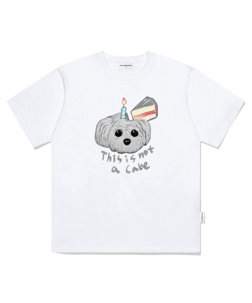 ESCAPEFROM(エスケープフロム)の「ナッターケーキプリントオーバーサイズ半袖Tシャツホワイト(Tシャツ/カットソー・レディース・その他・LARGE/SMALL/MEDIUM)」の1枚目の写真