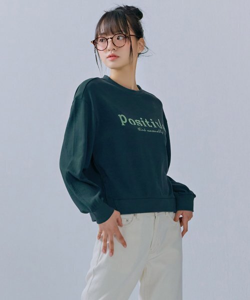 CHASECULT(チェイスカルト)の「レディーススナップポイントスウェットTシャツ-CERG5166B0G(スウェット・レディース・ブルー・85/90)」の4枚目の写真