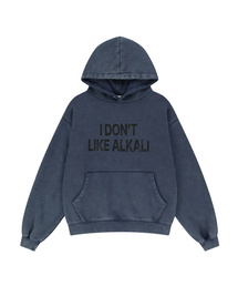 ウォッシュド ALKALI フードパーカー [ブルー]