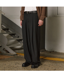 VTWO（ブイツー）の「(今シーズン)ロングワイドスラックス (ブラック)（スラックス）」