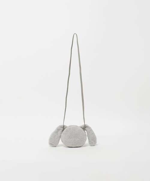 green label relaxing（グリーンレーベルリラクシング）の「ロングイヤー ウサチャン ポシェット / キッズ（ショルダーバッグ・キッズ・オフホワイト/グレー系・FREE）」の5枚目の写真