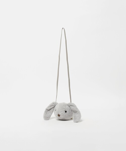 green label relaxing（グリーンレーベルリラクシング）の「ロングイヤー ウサチャン ポシェット / キッズ（ショルダーバッグ・キッズ・オフホワイト/グレー系・FREE）」の6枚目の写真