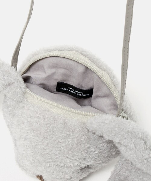 green label relaxing（グリーンレーベルリラクシング）の「ロングイヤー ウサチャン ポシェット / キッズ（ショルダーバッグ・キッズ・オフホワイト/グレー系・FREE）」の9枚目の写真