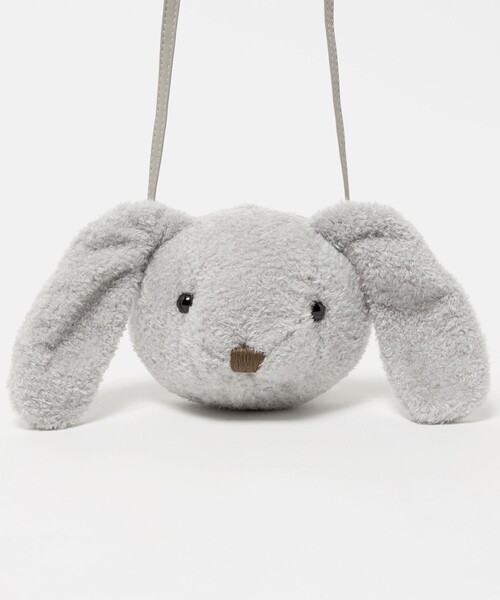 green label relaxing（グリーンレーベルリラクシング）の「ロングイヤー ウサチャン ポシェット / キッズ（ショルダーバッグ・キッズ・オフホワイト/グレー系・FREE）」の11枚目の写真