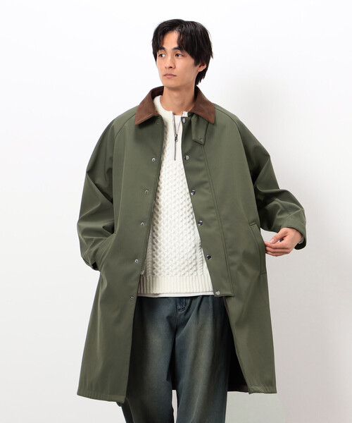 Purple&Yellow(パープルアンドイエロー)の「フリースボンディング ロングコート(その他アウター・メンズ・ブラック/カーキ/ワンウォッシュ・SMALL/MEDIUM/LARGE)」の2枚目の写真