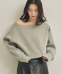 NEUNA（ヌナ）の「【大人気スウェットからショートver.が新登場！◎】ショートワンショルカットスウェット（Tシャツ/カットソー）」