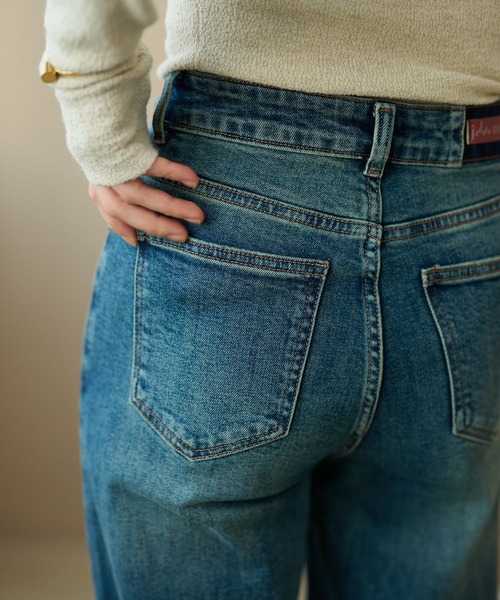 LAULEN（ローレン）の「vintage wash straight denim pants /ヴィンテージウォッシュストレートデニムパンツ（デニムパンツ・レディース・ブルー・S/M）」の14枚目の写真