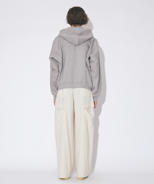 beautiful people（ビューティフルピープル）の「high twist gabardinetrompeloeil bowpants（その他パンツ・レディース・アイボリー/ブラウン系・36/38/40）」の4枚目の写真