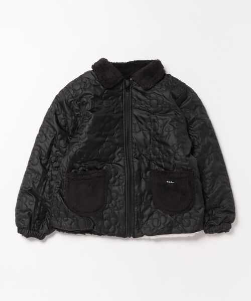 RAGMART（ラグマート）の「リバーシブルジャケット（ナイロンジャケット・キッズ・ブラック/アイボリー・140/140cm）」の2枚目の写真